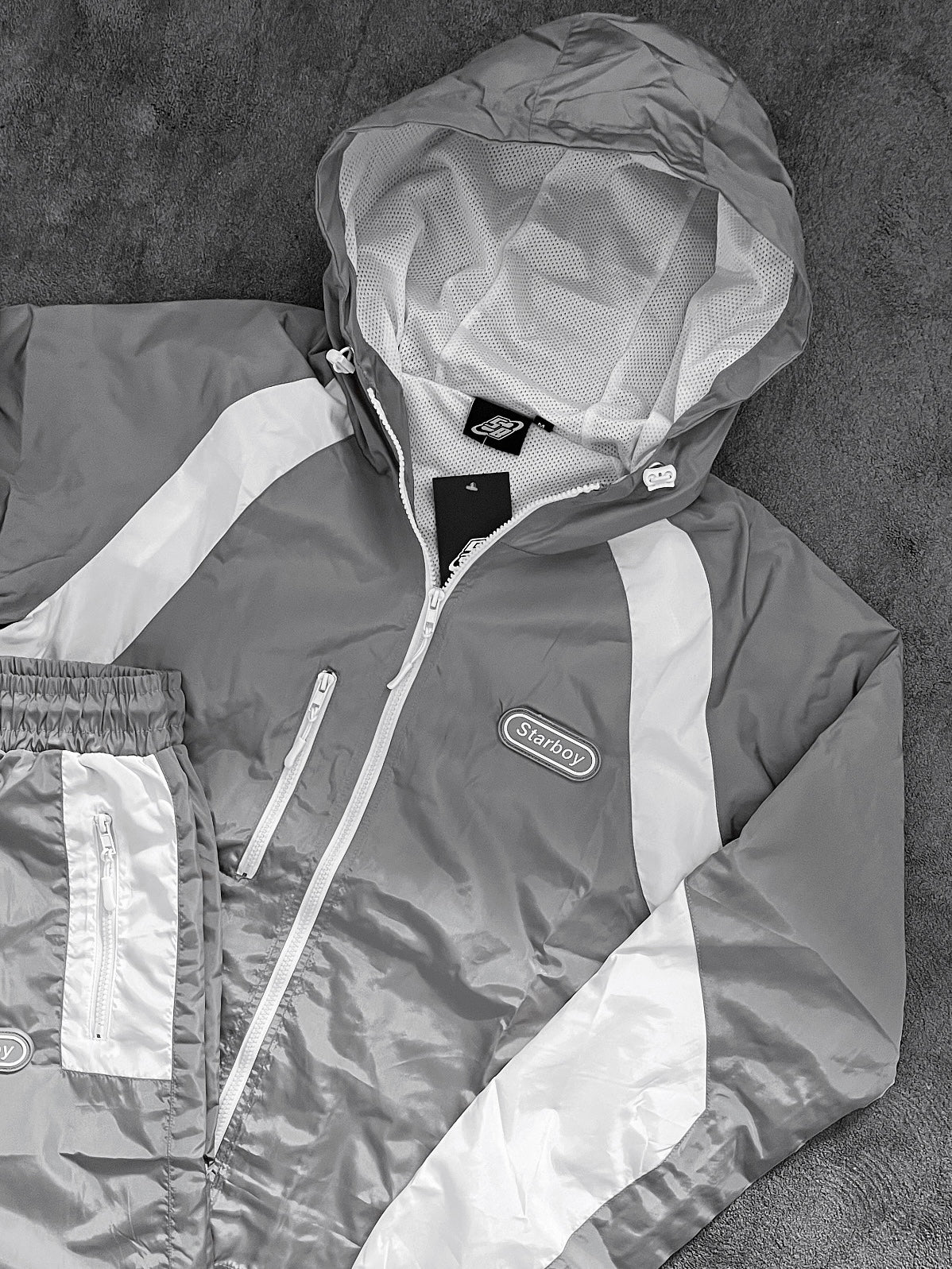 SHELL SHORT SET (GREY)