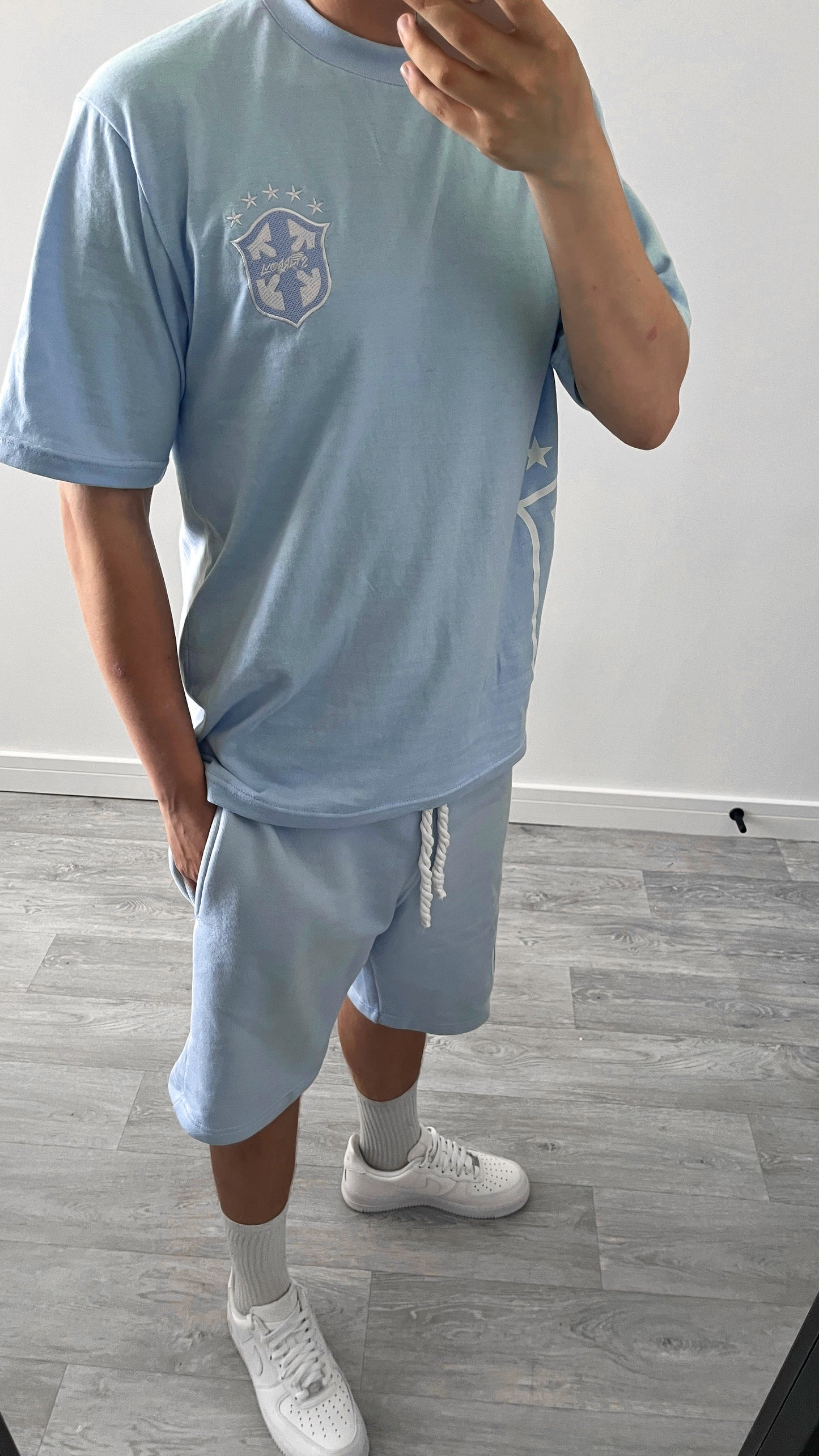 BRAZIL SHORT SLEEVE SET (BLUE)