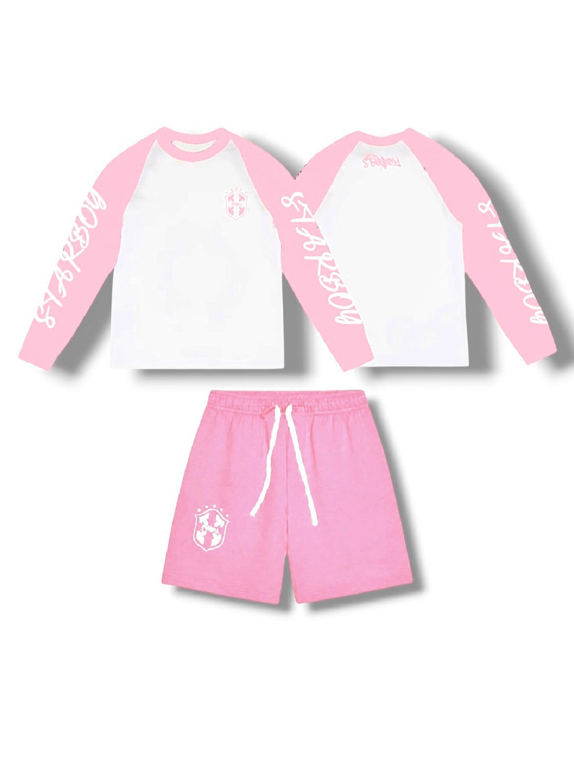BRAZIL LONGSLEEVE SET (BABY PINK)