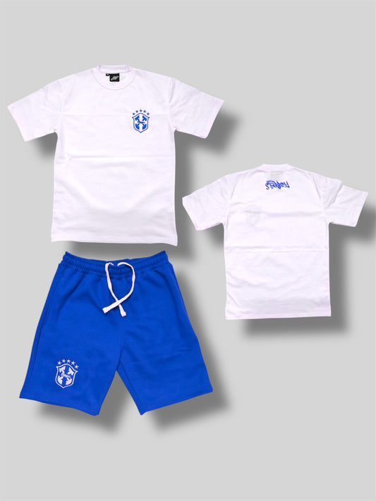 BRAZIL SHORT SET (BLUE)