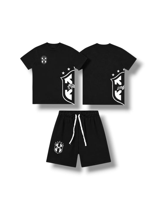 BRAZIL SHORT SET (BLACK)