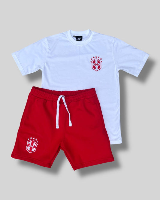 BRAZIL SHORT SET (RED)