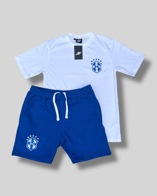 BRAZIL SHORT SET (BLUE)